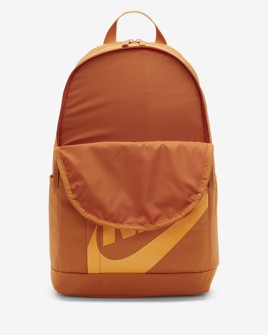 Nike school backpacks orange on sale